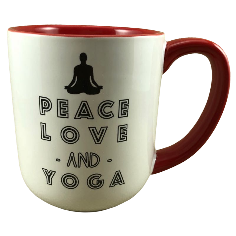 Peace Love And Yoga Mug 10 Strawberry Street