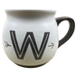 "W" Monogram Initial Cream Mug Threshold