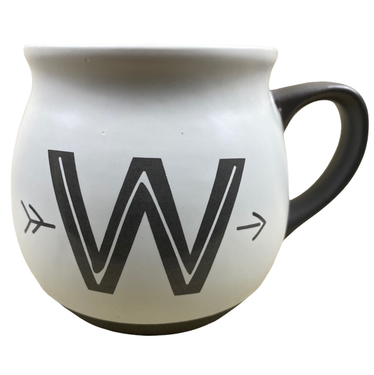 "W" Monogram Initial Cream Mug Threshold
