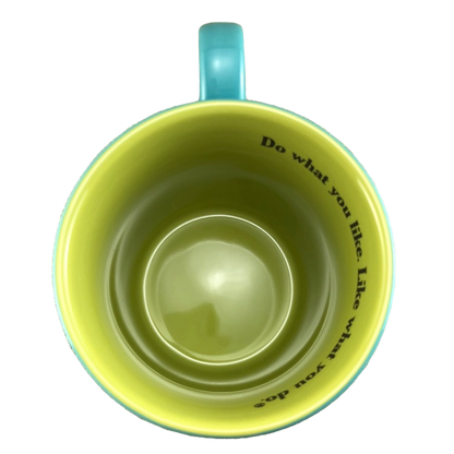 Life is Good Spread The Love Pink Heart Blue Mug