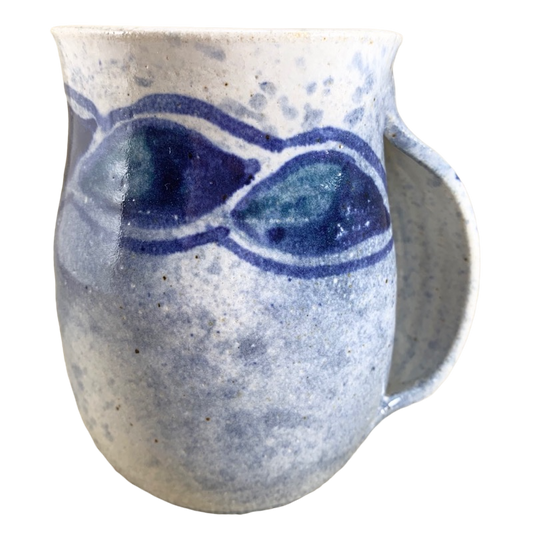 Abstract Wheel Thrown Hand Warmer Pottery Mug