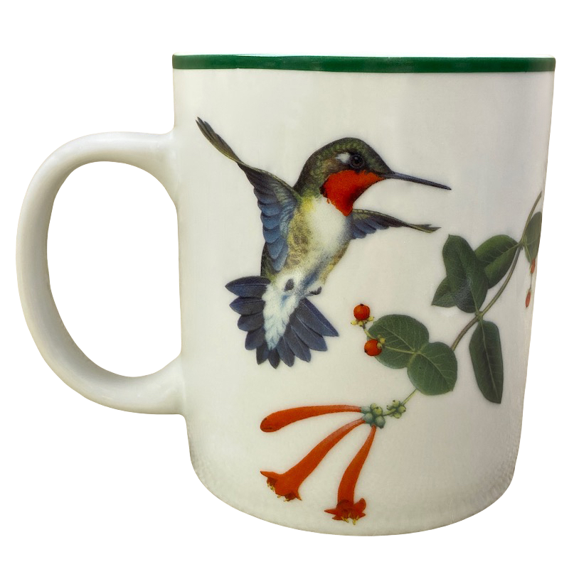 Hummingbird With Red Flowers Mug National Wildlife Federation