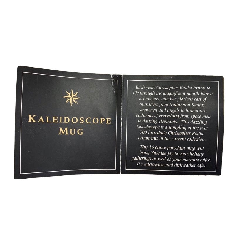 Christopher Radko Home For The Holidays Kaleidoscope Ornaments Mug Starad