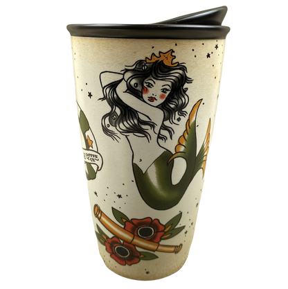 Siren Mermaid Tattoo Color Art 12oz Tumbler Starbucks