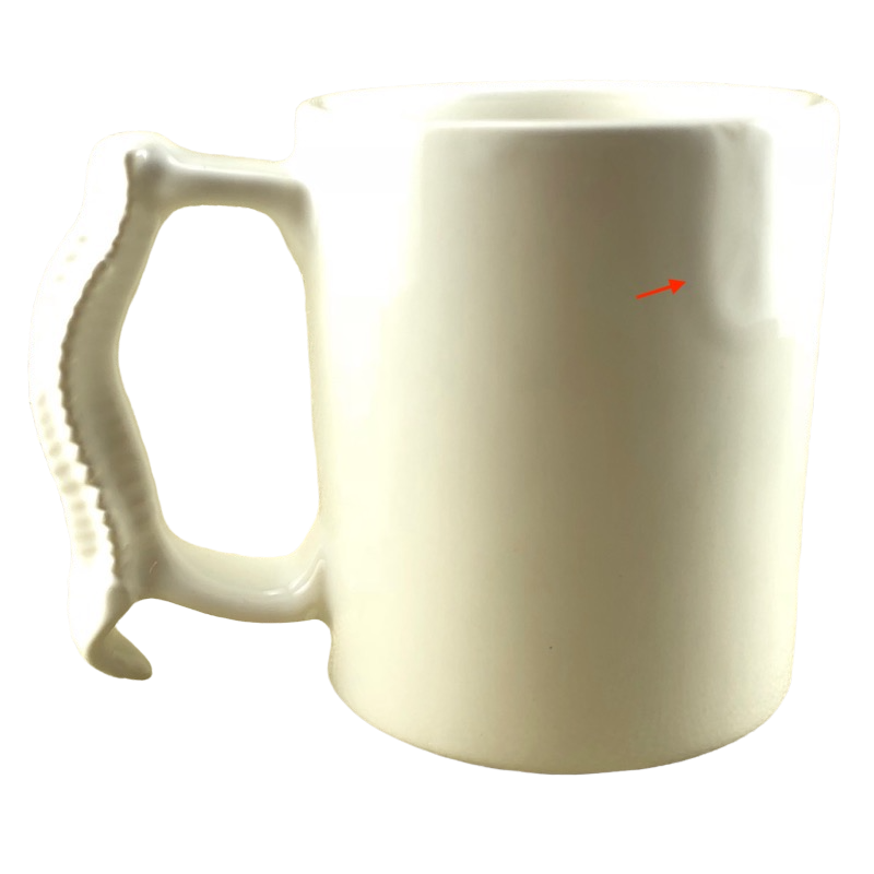Human Spine 3D Handle White Mug