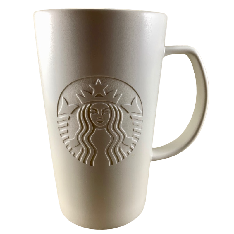 Etched Siren Grande White 16oz Mug 2015 Starbucks