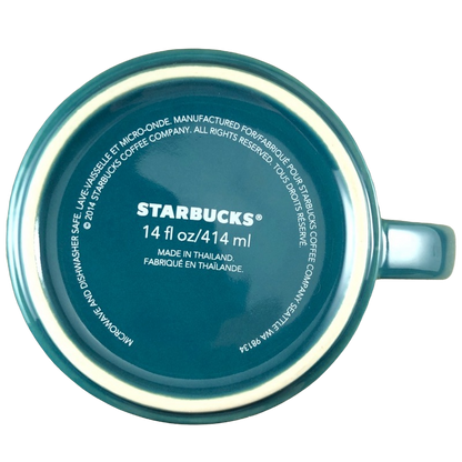 Faceted Stackable Blue 14oz Mug Starbucks