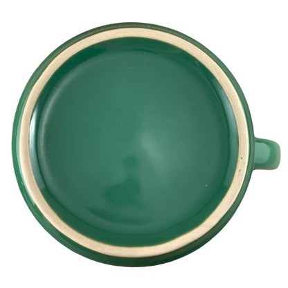 Embossed Logo & Lines Green Mug Le Creuset