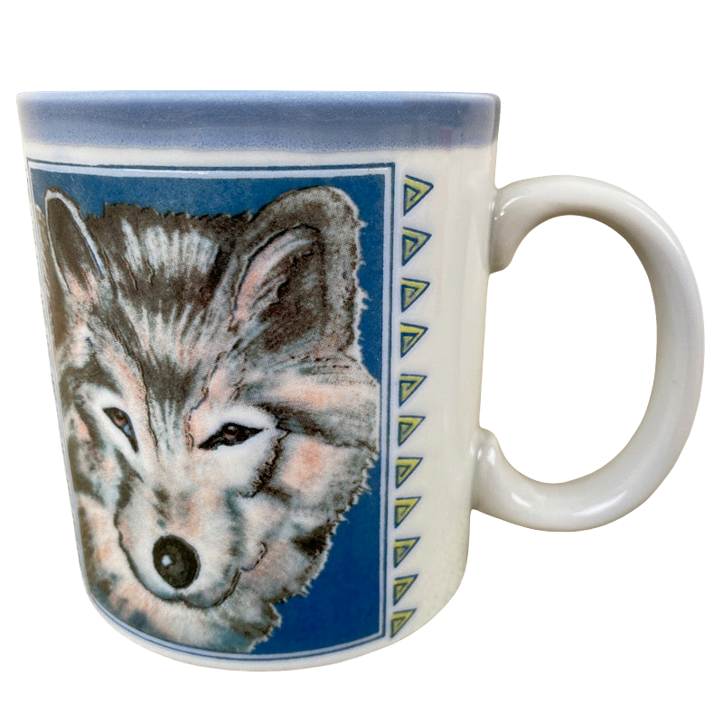 Wolf Lightly Embossed Mug Otagiri
