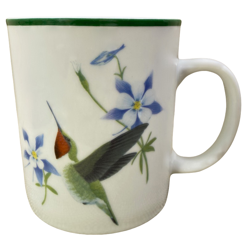 Hummingbird With Blue Flowers Mug National Wildlife Federation