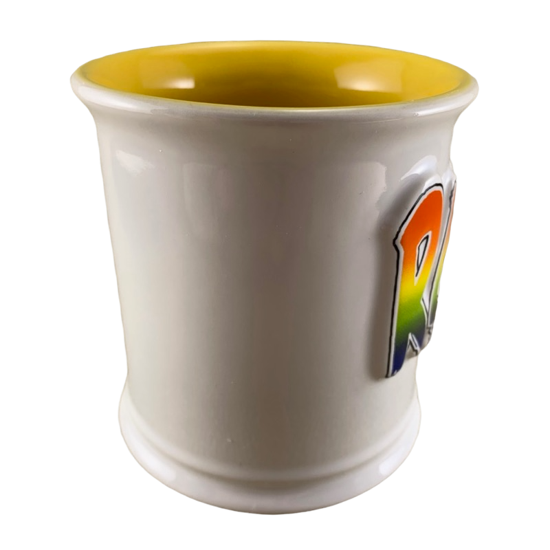 ROBIN 3D Embossed Rainbow Name Mug