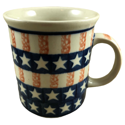 Hand Made In Poland Stars And Stripes Mug