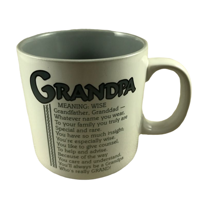 Poetry Grandpa Gray Interior Mug Papel