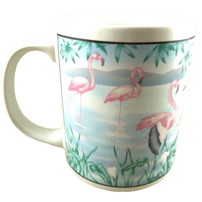 Grand Menagerie Pink American Flamingos Phoenicopterus Ruber Mug The Grand Effect