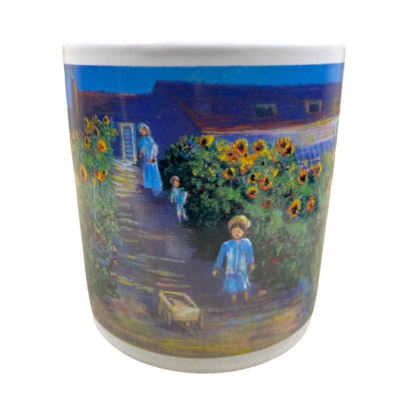 Claude Monet The Artist’s Garden at Vétheuil’ Oversized Mug