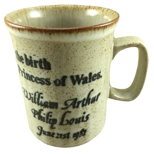 Commemorate Birth William Arthur Philip Louis Speckled Mug Dunoon