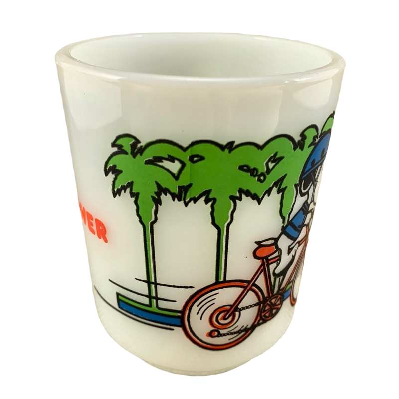 Fire King Snoopy Pedal Power Mug Anchor Hocking – Mug Barista