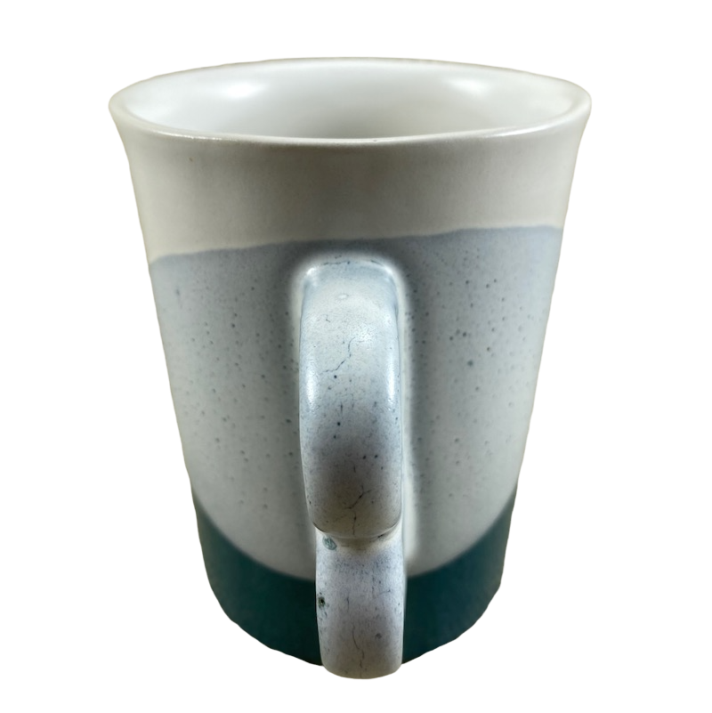 Dual Trigger Tri-Tone Green Blue Cream #1340 Mug Bennington Pottery