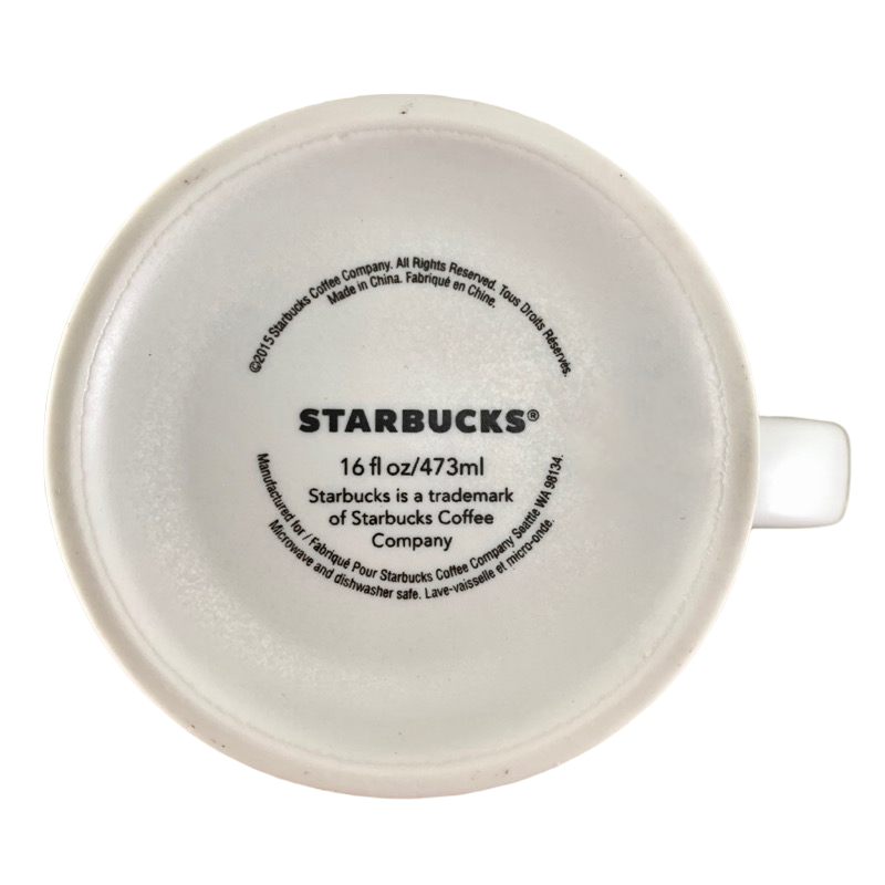 Etched Siren Grande White 16oz Mug 2015 Starbucks