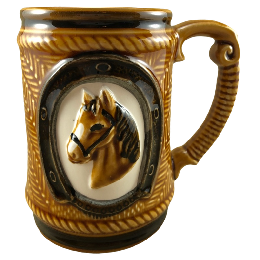 Embossed Horse Head Mug