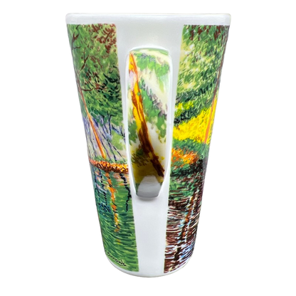 Claude Monet Trees And Flowers Reflecting On Water D Burrows Chaleur Travel Mug