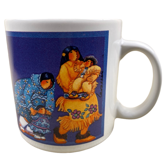 Inuit Women With Babies And Children Northern Images Barbara Lavallee Mug Artique Ltd. Publishing