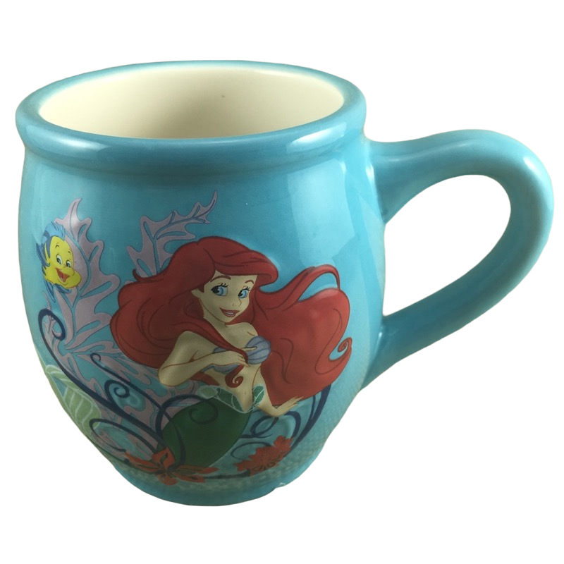 Disney The Little Mermaid Ariel Mug With Figural Flounder Stirrer