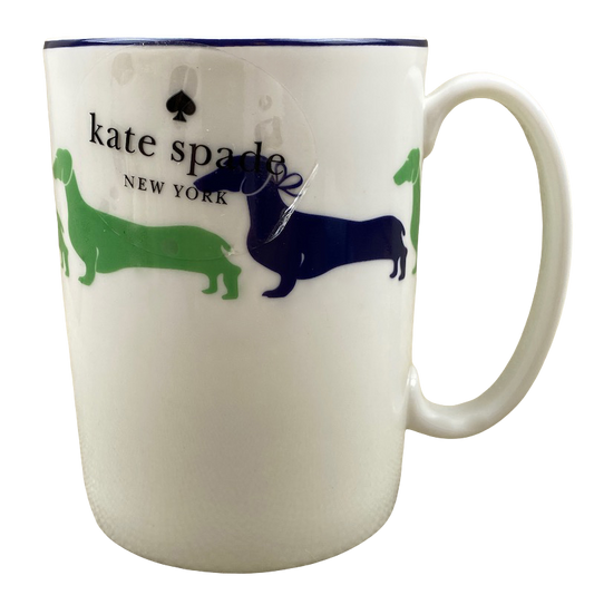 Kate Spade Wickford Dachshund Mug Lenox NEW