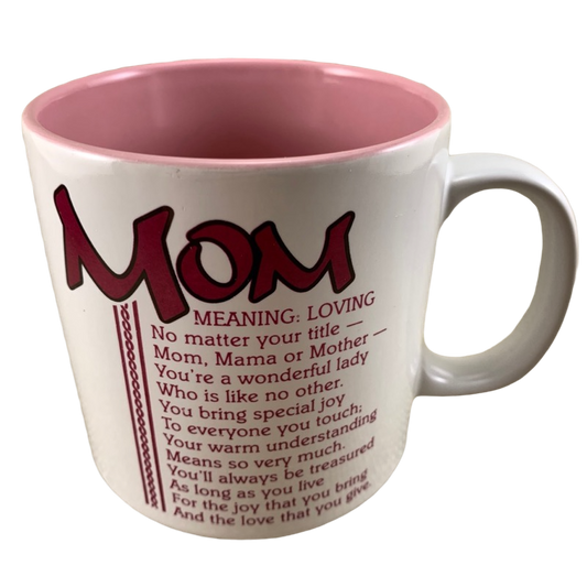 Poetry Mom Pink Interior Mug Papel