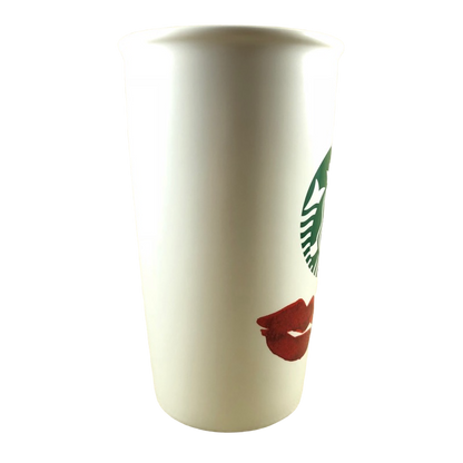Siren Lips Hugs Kisses XOXO White 12oz Tumbler Starbucks