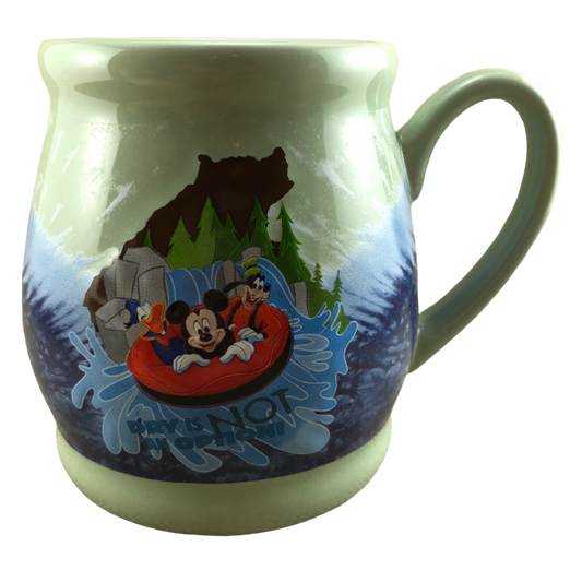Mickey Donald Goofy Dry Is Not An Option Grizzly River Rafting Co Embossed Mug