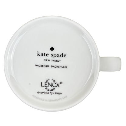 Kate Spade Wickford Dachshund Mug Lenox NEW