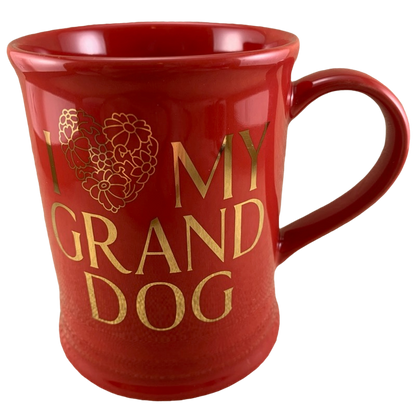 I Love My Grand Dog Red Mug Fringe