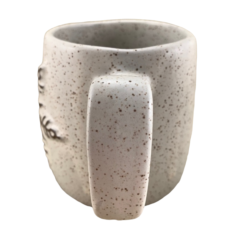 Embossed Snowflake Speckled Mug Onion River Pottery – Mug Barista