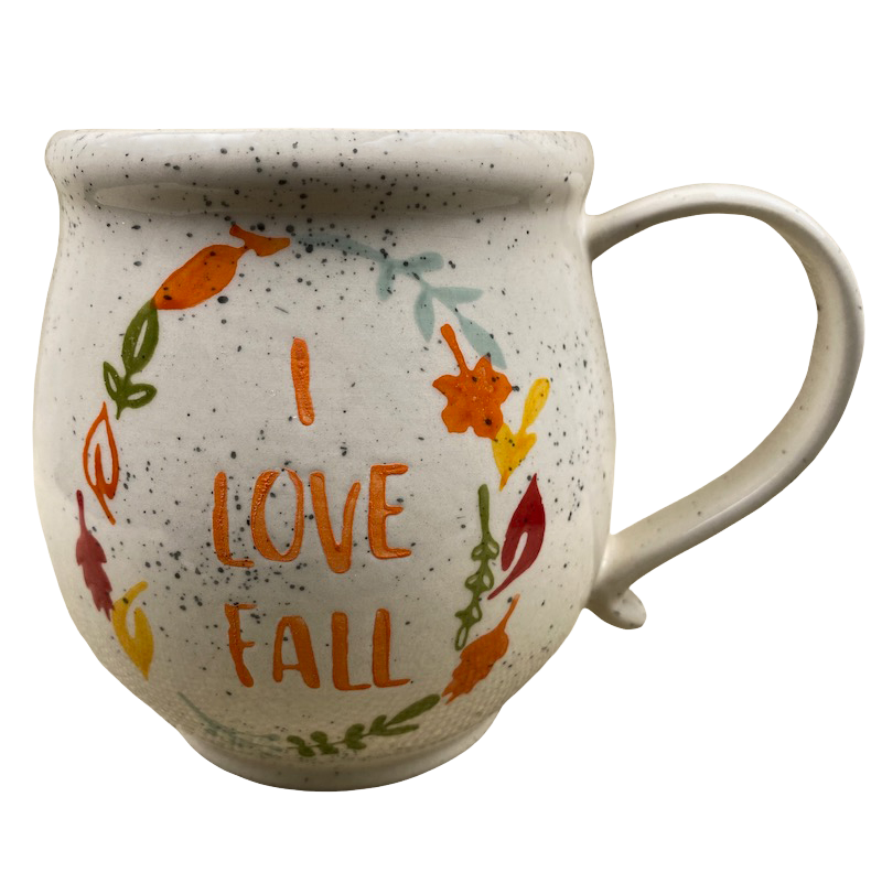 I Love Fall Etched Mug Tag