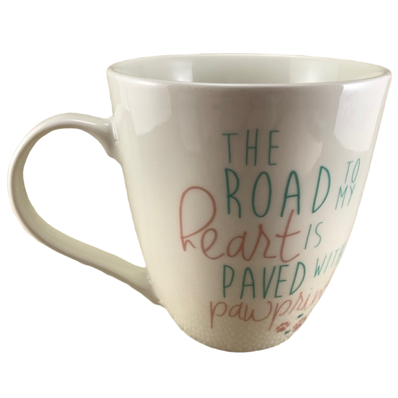 The Road To My Heart Is Paved With Pawprints Mug Pfaltzgraff