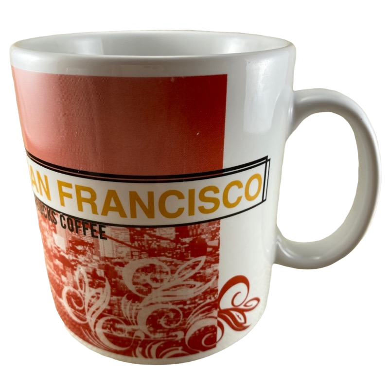 San Francisco Golden Gate Bridge Cable Car Large Mug Starbucks