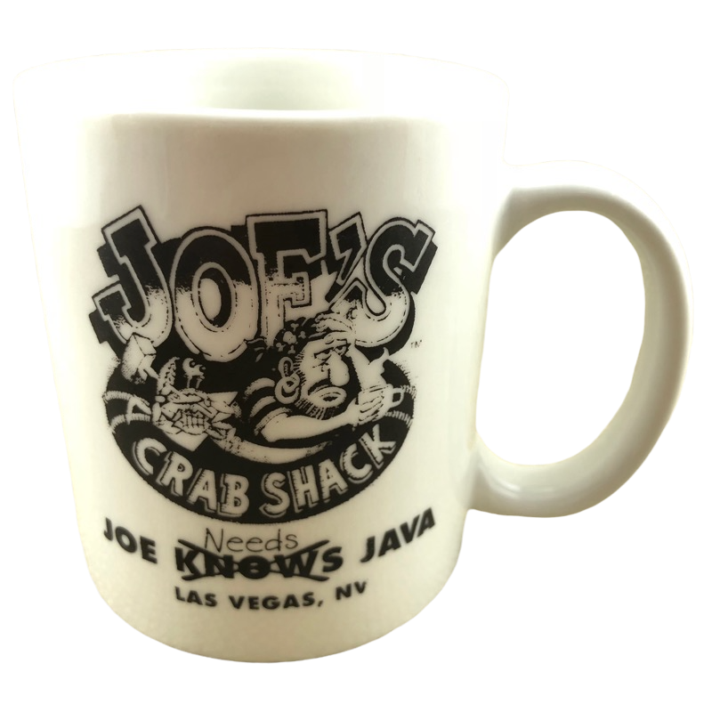 Joe's Crab Shack Joe Needs Java Las Vegas Mug Linyi