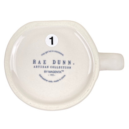 Rae Dunn Artisan Collection SARAH Name Mug Cream Inside Magenta NEW