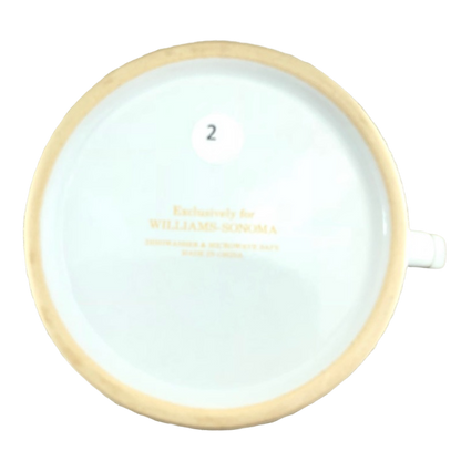 Letter "A" Gold Writing Monogram Initial Mug Williams Sonoma