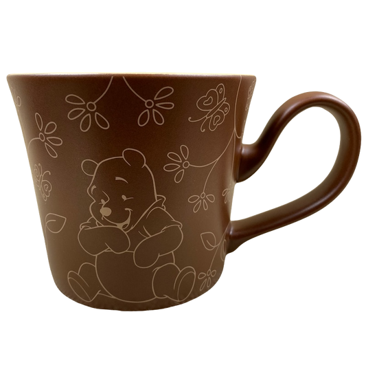 Winnie The Pooh Flowers & Butterflies Outlines Sketch Mug Disney Store