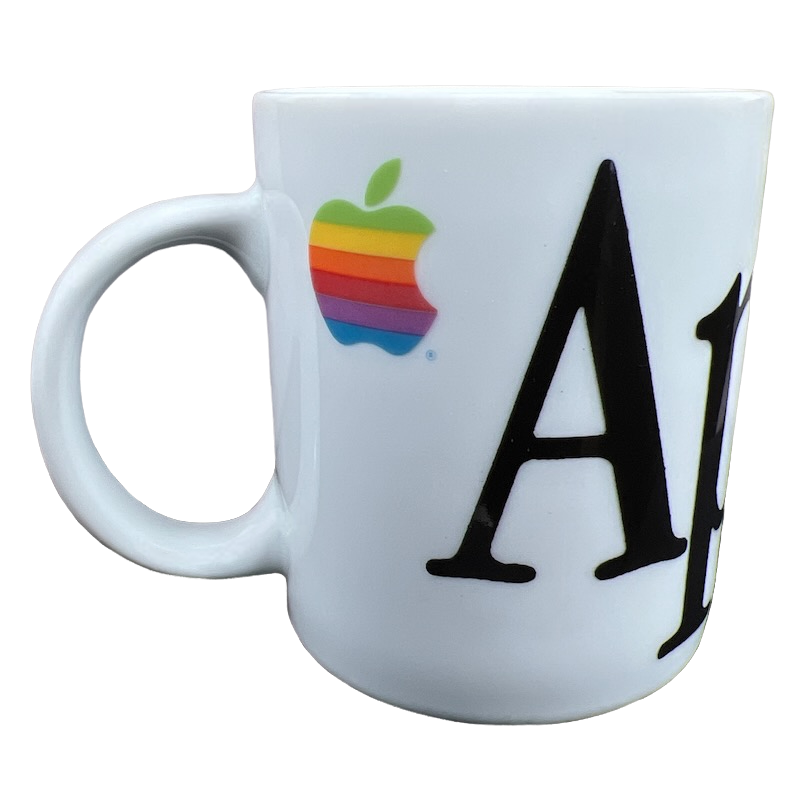 Apple Computer Macintosh Vintage Rainbow Logo Mug – Mug Barista Apple Computer Macintosh Vintage Rainbow Logo Mug – Mug Barista