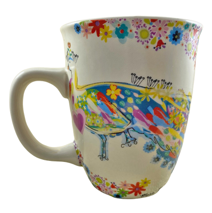 Don't Forget To Be Awesome Maria Ferrell Peacock And Flowers Mug