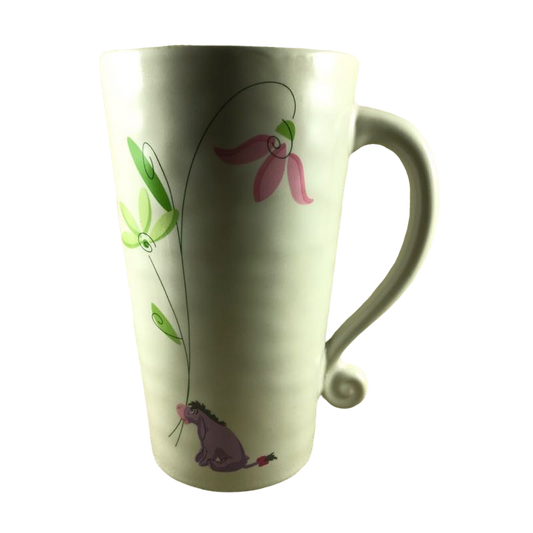 Eeyore Holding 2 Flowers By The Stem In His Mouth Mug Disney Store