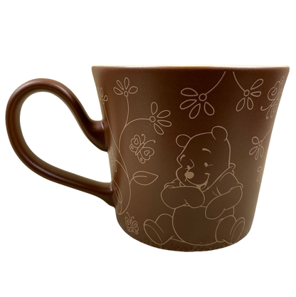 Winnie The Pooh Flowers & Butterflies Outlines Sketch Mug Disney Store