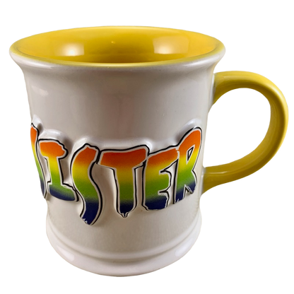 3D Embossed Rainbow SISTER Mug