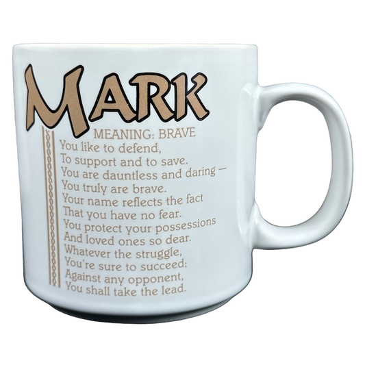 MARK Poetry Name Peach Interior Mug Papel