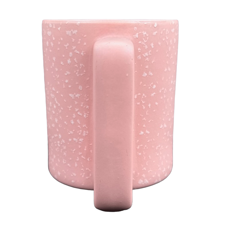 Starbucks shops Hot Pink white speckled ceramic mug