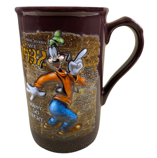 Goofy Goofin Around Since 1932 Happy Go Lucky Embossed Mug Disney
