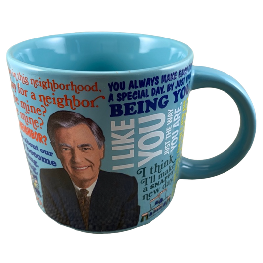 Mister Rogers Sweater Changing Mug The Unemployed Philosophers Guild NEW IN BOX